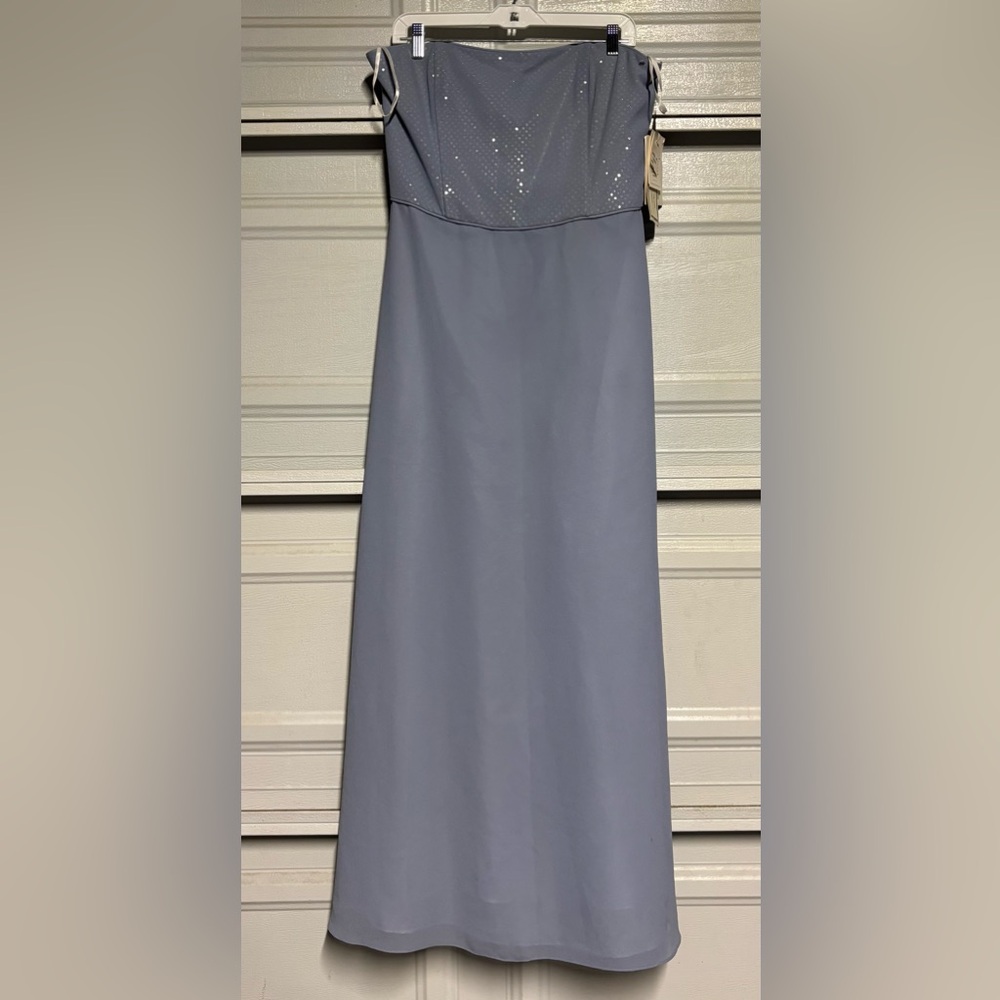Jessica McClintock Strapless bluyDress
